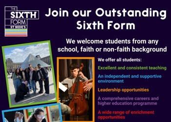 Come along to our Sixth Form Open Evening